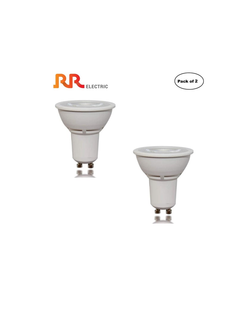 ار ار مصباح بقعة سقف LED للإضاءة RR ، موفر للطاقة ، مصباح موضعي للأشعة فوق البنفسجية مع لومن عالي ، GU10 5W 230VAC I للمكتب المنزلي الداخلي (ضوء النهار 6500K - 5W ، عبوة من 2)  - Image 2