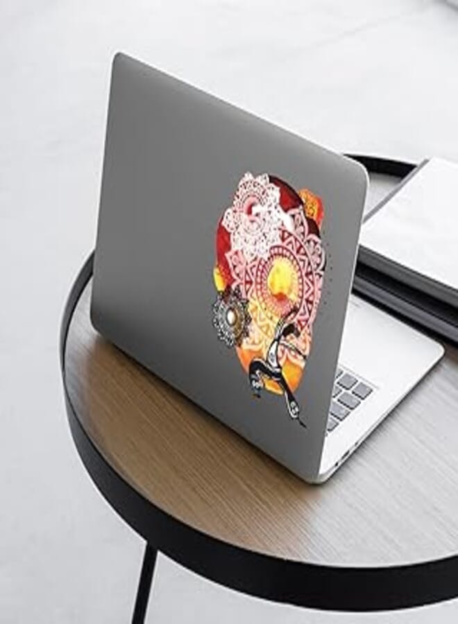 Generic Laptop skin size 15×15 on the outside and 8×7 on the inside, removable Laptop skin, Sticker multi-colored, transparent vinyl plastic sticker - 6221243348160