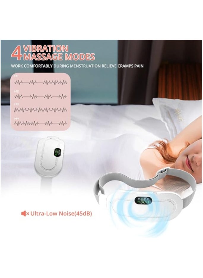 ABJ Menstrual Heating Pad, Electric Cordless Heated Waist Belt,Fast Heating Pad with 3 Heat Levels and 3 Vibration Massage Modes, Menstrual/Period, Back or Belly Pain Relief for Women or Girl  - Image 2