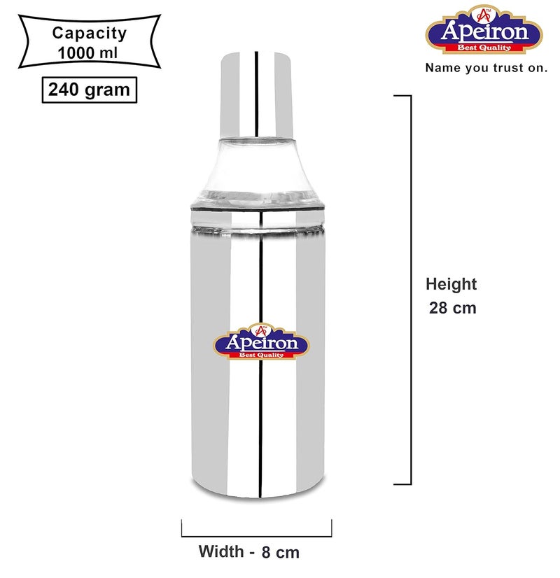 Apeiron Stainless Steel Nozzle Oil Dispenser Without Handle 1000 ML - Image 2