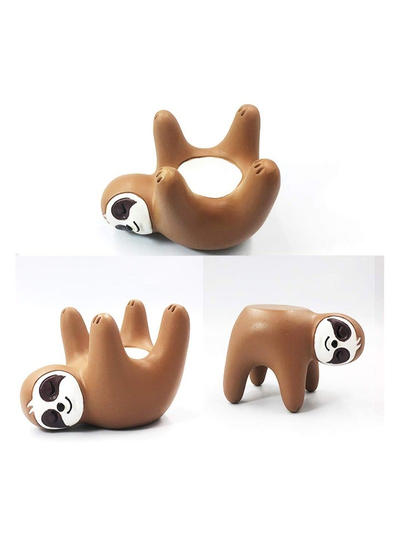 Cute Sloth Ring Holder, Funny Sloth Art Deco Jewellery Holder Bowl/Standing Earrings/Necklace Decorative Counter Table Nightstand in Bathroom or Bedroom - Image 4