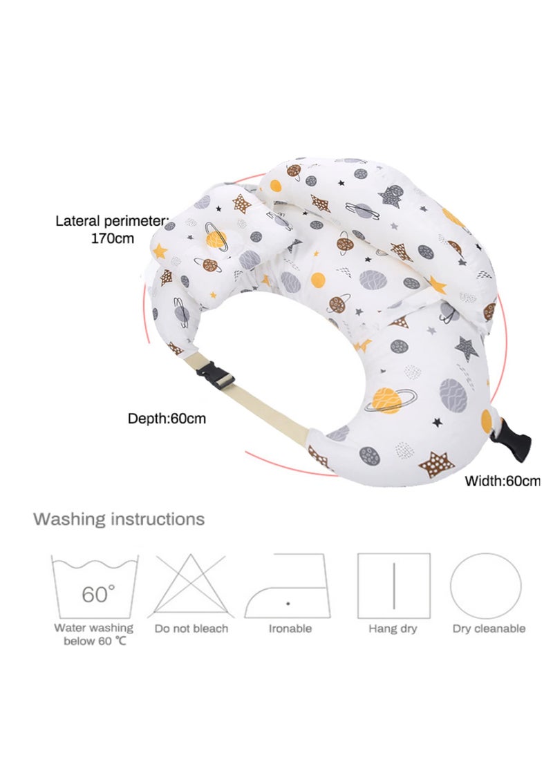 Nursing Pillow for Breastfeeding Baby,Positioner,Protective Baby Nursing Pillow with Extra Large Support and Baby Head Support,Adjustable Waist Belt Removable Cotton Cover - pzsku/Z708C93114CE8BD16513EZ/45/_/1721015444/4869db09-0db8-47b1-a6eb-877687535650