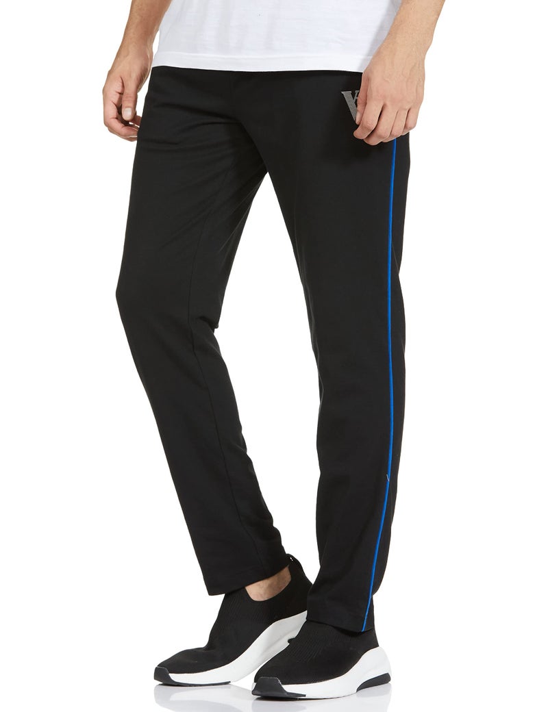 Van Heusen Men Athleisure Smart Tech Regular Fit Mid Rise Trackpants-Easy Stain Release,Anti Stat,Ultra Soft_50056_Black_S - Image 3