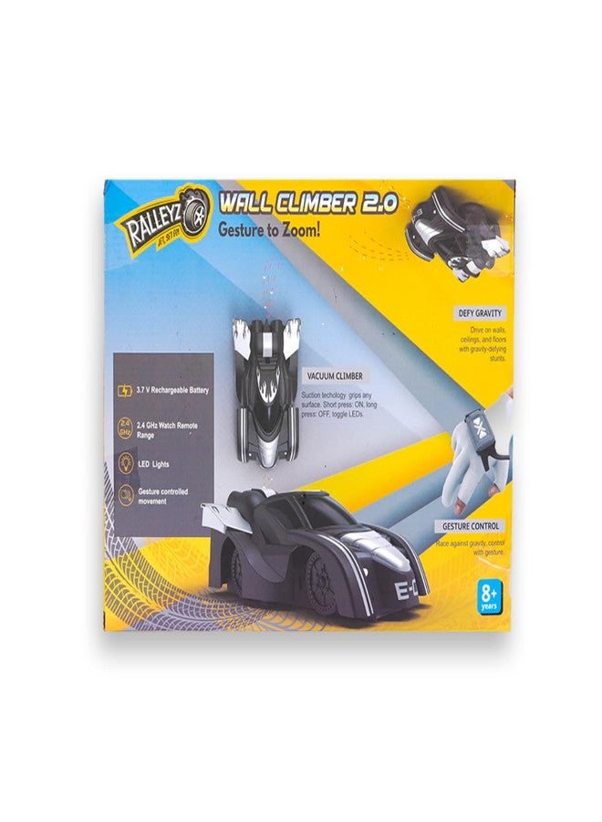 Ralleyz Wall Climber 2.0, 2.4GHz Remote Control Car, Black, 8Y+ - Image 2