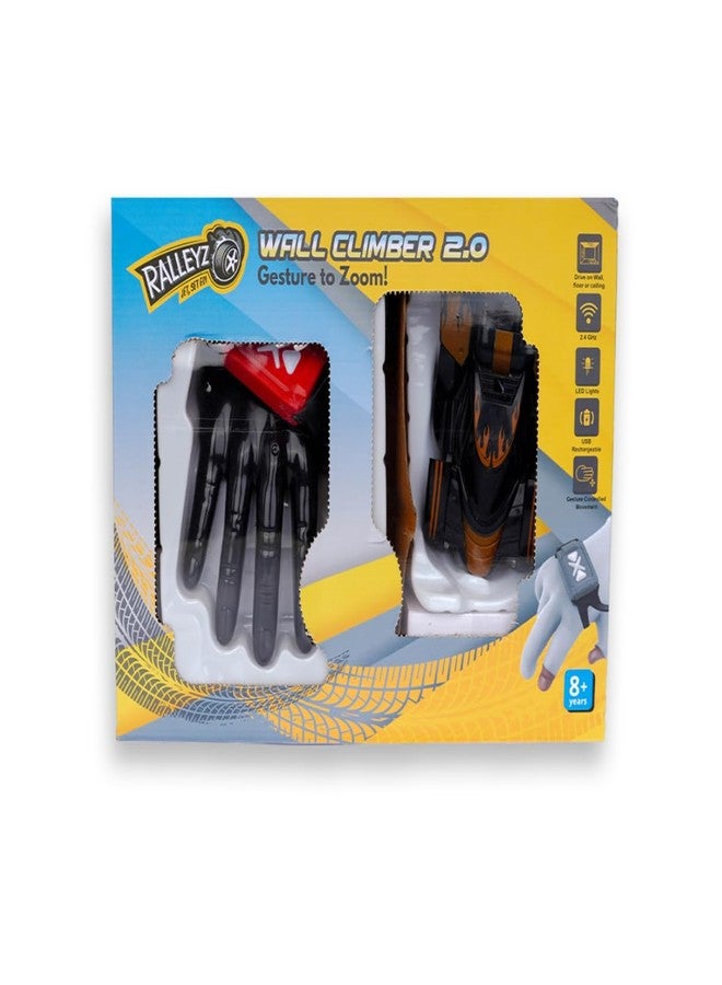 Ralleyz Wall Climber 2.0, 2.4GHz Remote Control Car, Black, 8Y+ - Image 1