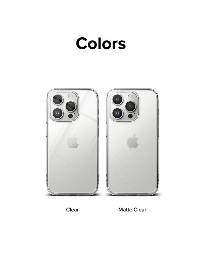 رينجك جراب Fusion-X متوافق مع iPhone 15 Pro Max، غطاء خلفي شفاف صلب مرن ناعم من مادة TPU مقاوم للخدش ومضاد للصدمات - Image 3