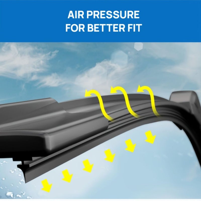 For BMW X3 26+20+13 Inch Wiper Blades 2011-2017 Front Rear LHD Exact Fit All Season - Image 5