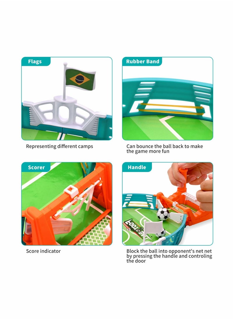 Mini Table Soccer Game Table Top Football Game Mini Tabletop Football Mini Tabletop Soccer Game Desktop Interactive Soccer Game Toy for Kids Adults Birthday Party World Cup Gift  - Image 4