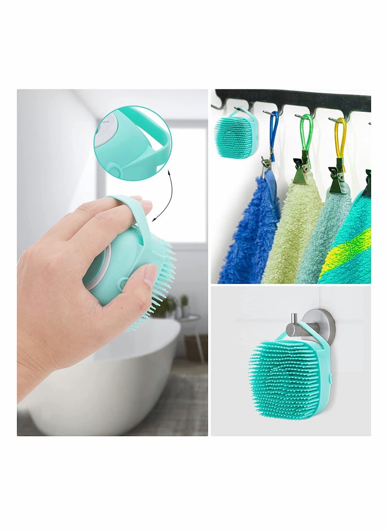 Pet Grooming Brush for Dogs and Cats, Soft Silicone Massage Brush with Shampoo Dispenser for a Relaxing Bath Experience - Image 5