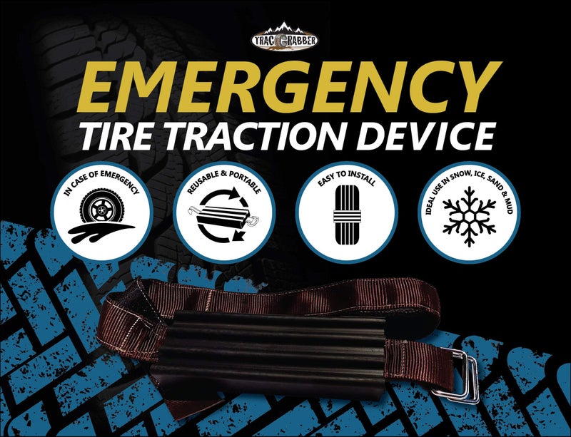 TRACGRABBER Tire Traction Device for Oversized Tires on Trucks/SUVs, Set of 4 - Made in the USA, Easy to Install, Get Unstuck Fast from Snow, Mud & Sand - A Snow Traction Mat or Snow Chain Alternative - Image 2