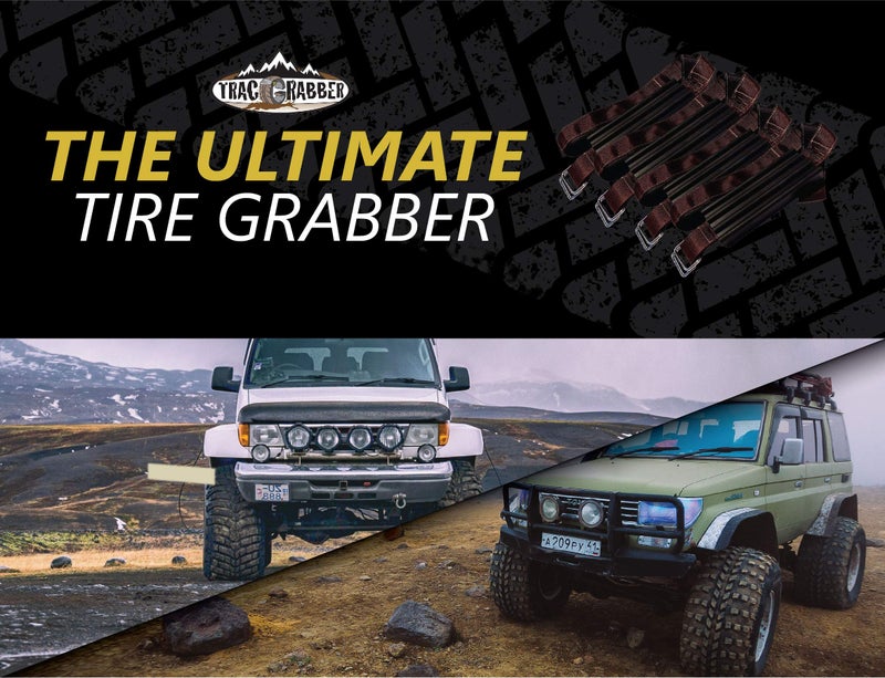 TRACGRABBER Tire Traction Device for Oversized Tires on Trucks/SUVs, Set of 4 - Made in the USA, Easy to Install, Get Unstuck Fast from Snow, Mud & Sand - A Snow Traction Mat or Snow Chain Alternative - Image 5