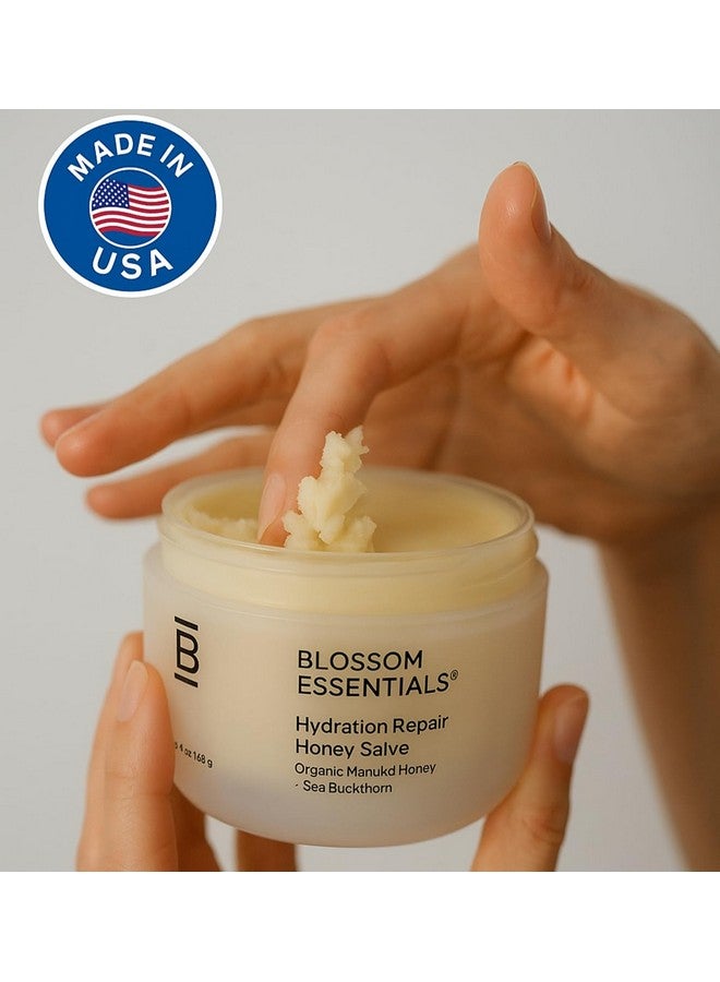 Blossom Essentials Honey Salve, Hydration Repair For Dry & Itchy Skin - Eczema & Psoriasis Relief for Sensitive Skin - Organic Manuka Honey - 4-Ounces (Formerly Honeybutter) - Image 4