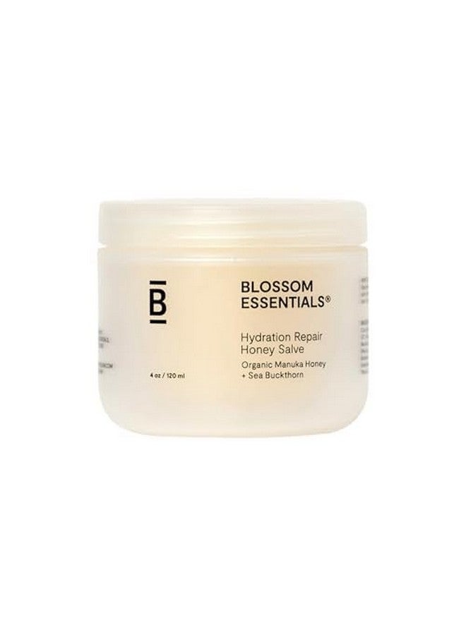 Blossom Essentials Honey Salve, Hydration Repair For Dry & Itchy Skin - Eczema & Psoriasis Relief for Sensitive Skin - Organic Manuka Honey - 4-Ounces (Formerly Honeybutter) - Image 1