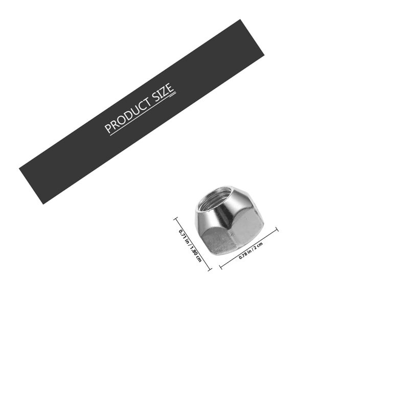 Ciieeo 10 قطع 1/2-20 صواميل عجلة المقطورة صواميل إطارات الشاحنات إكسسوارات المقطورة - Image 2