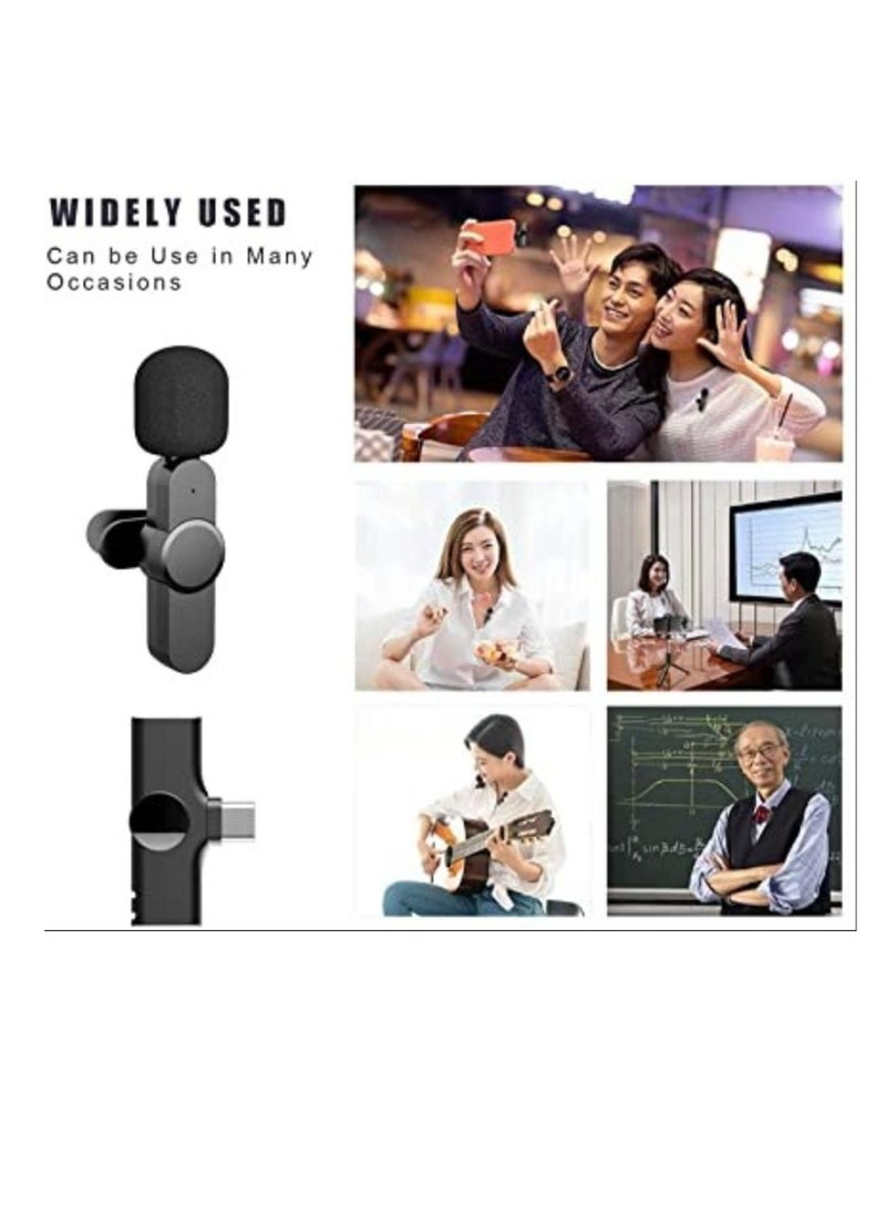 ELTRAZONE 2 in 1 iphone or type-c Wireless Lavalier Microphone For IPhone, Plug Play, Portable Audio Video Recording Mic for Youtube, Live Stream, Vlog, Interview, Laptops PC - Image 2