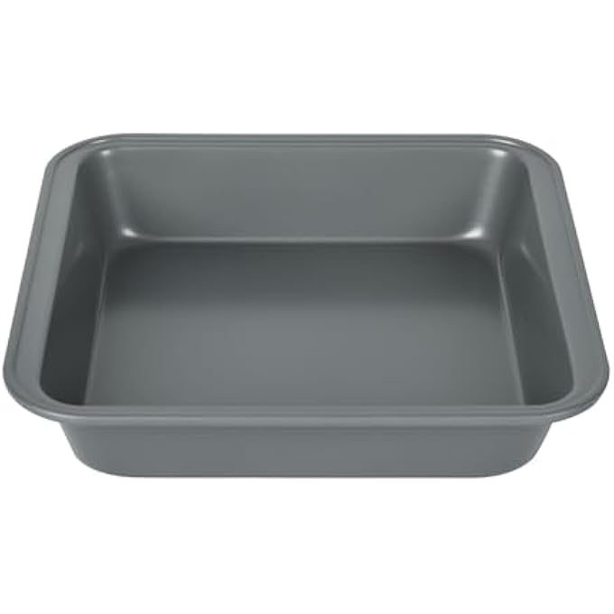Bakeley 9Inch Nonstick Square Cake Pan Shallow Dish Bakeware for Oven Baking - Image 5