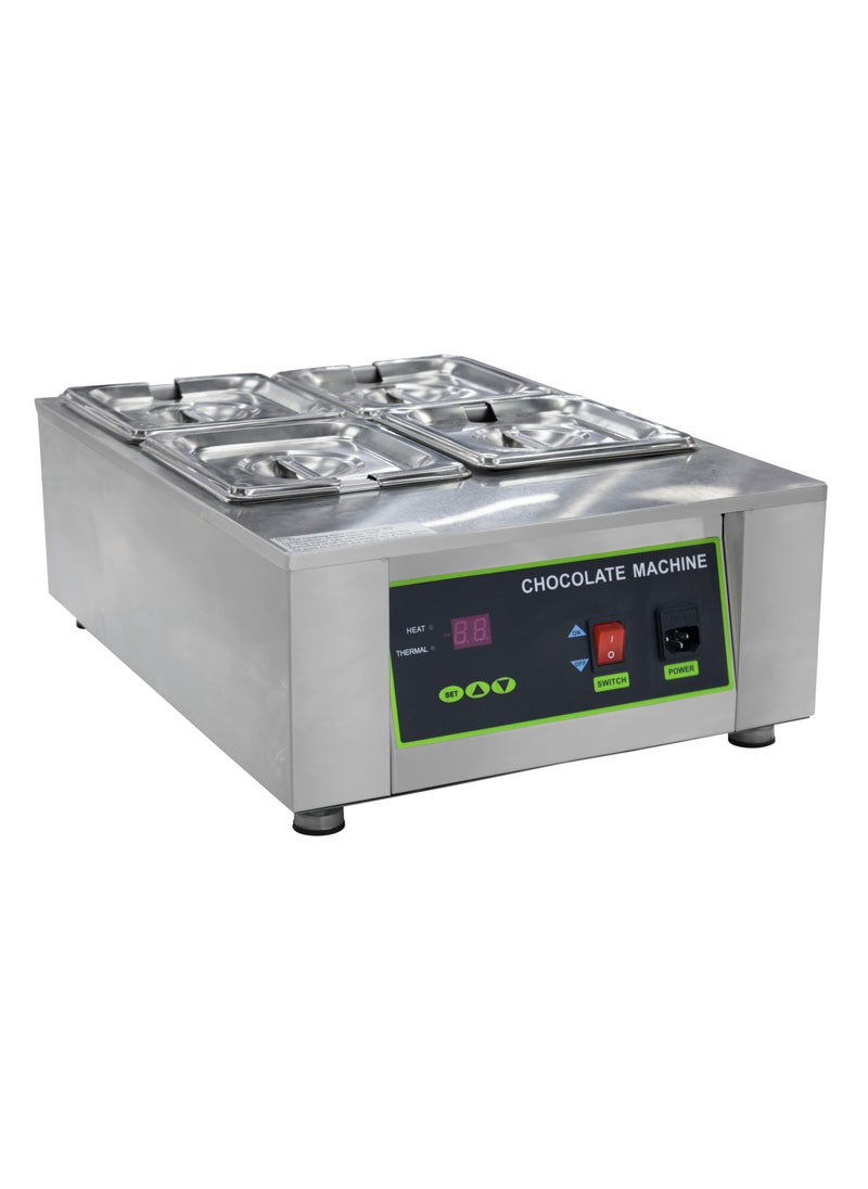 Grace - Commercial Chocolate Tempering Machine,1000W Chocolate Melting Machine With Temperature Control 4 Compartment - Image 1