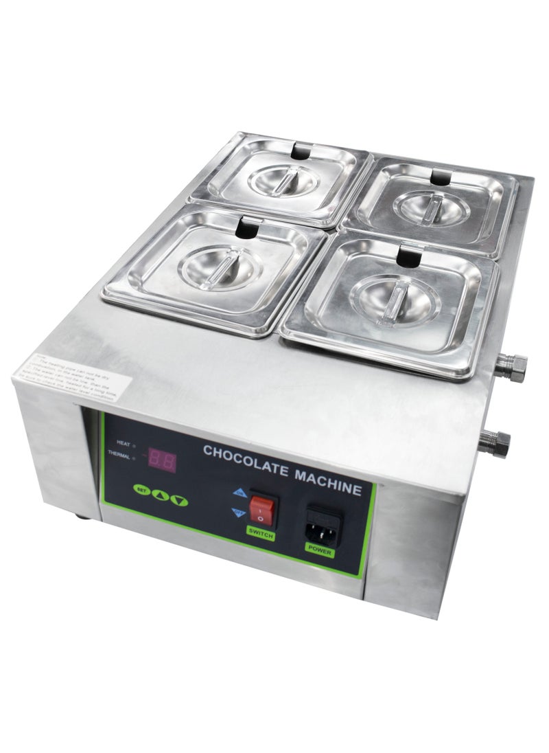 Grace - Commercial Chocolate Tempering Machine,1000W Chocolate Melting Machine With Temperature Control 4 Compartment - Image 1