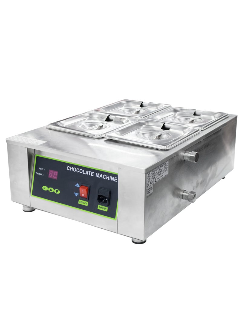 Grace - Commercial Chocolate Tempering Machine,1000W Chocolate Melting Machine With Temperature Control 4 Compartment - Image 1