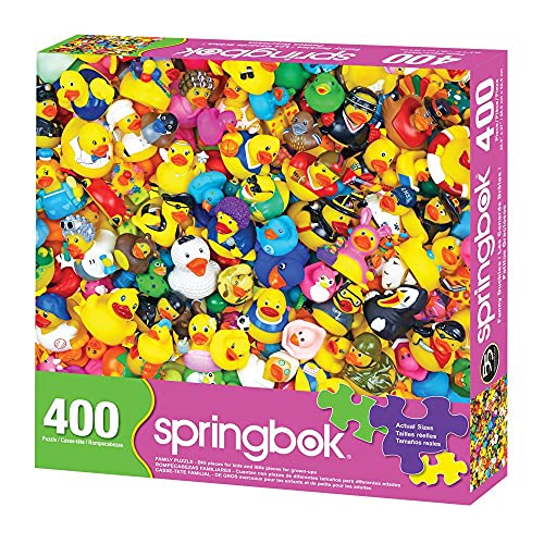 Springboks 400 Piece Family Jigsaw Puzzle Funny Duckies Made in USA - Image 5