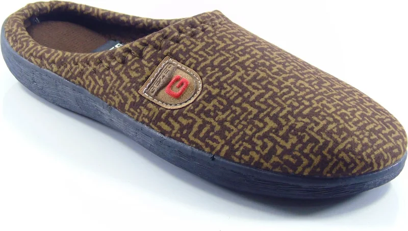 Gezer Winter Men's Home Slippers Brown - 12673