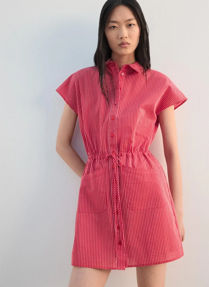 مانجو Striped shirt dress