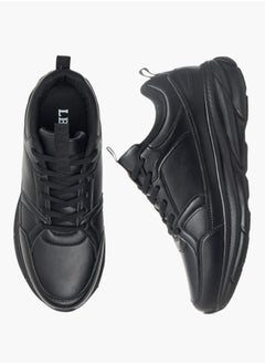 LBL by Shoexpress Mens Panelled Sneakers With Lace-Up Closure  - Image 2