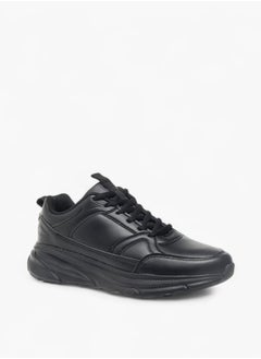 LBL by Shoexpress Mens Panelled Sneakers With Lace-Up Closure  - Image 1