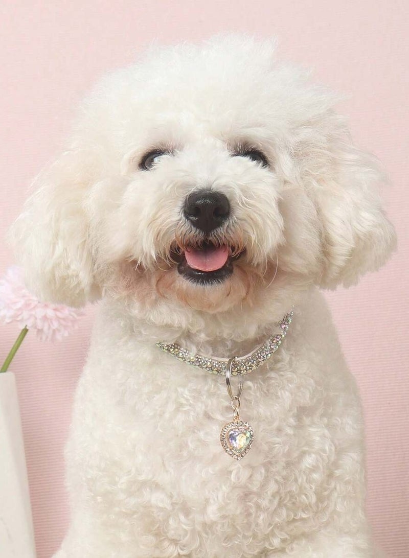 طوق قطة لطيف مع قلادة بشكل قلب. حجم قابل للتعديل مضاد للاختناق، مناسب للقطط والحيوانات الأليفة الصغيرة الأخرى - Image 4