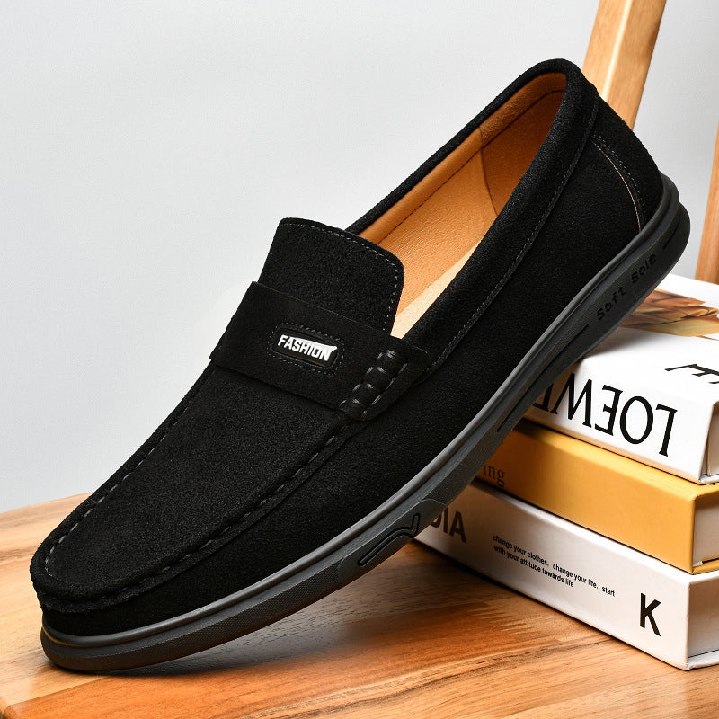 Light Luxury Niche Design Loafers, Retro Portable Slip-On Leather Shoes, Lightweight And Breathable Men'S Casual Shoes - Image 3