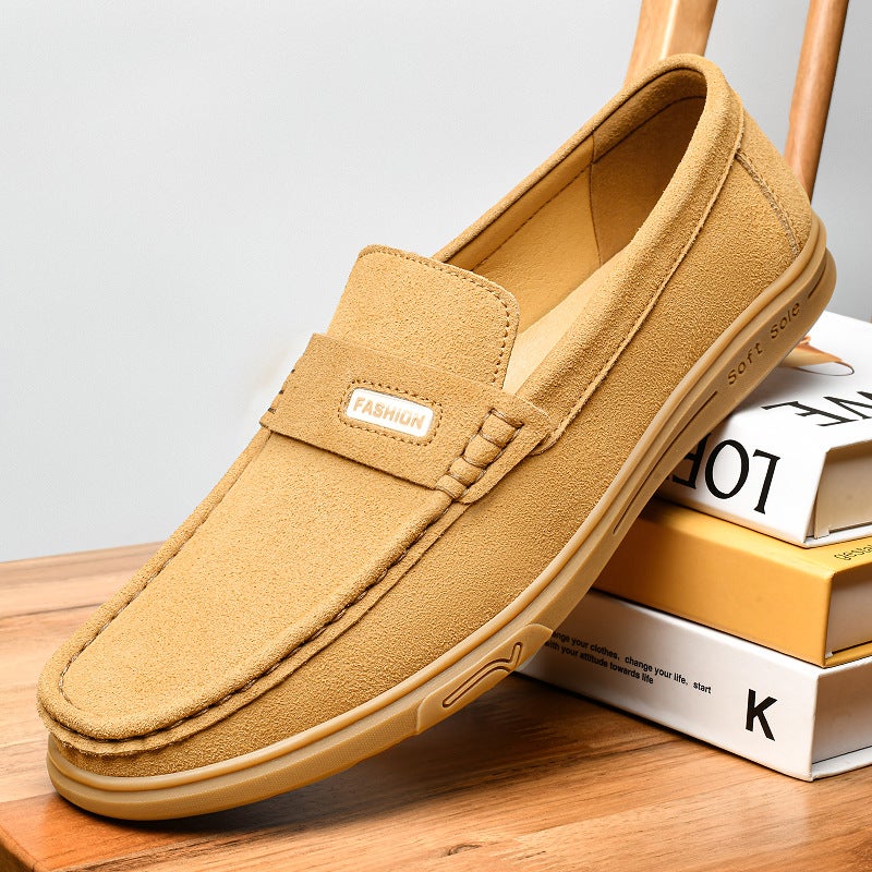 Light Luxury Niche Design Loafers, Retro Portable Slip-On Leather Shoes, Lightweight And Breathable Men'S Casual Shoes - Image 5