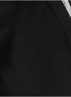 Andora Classic Coat With Slanted Pockets_Black  - Image 4