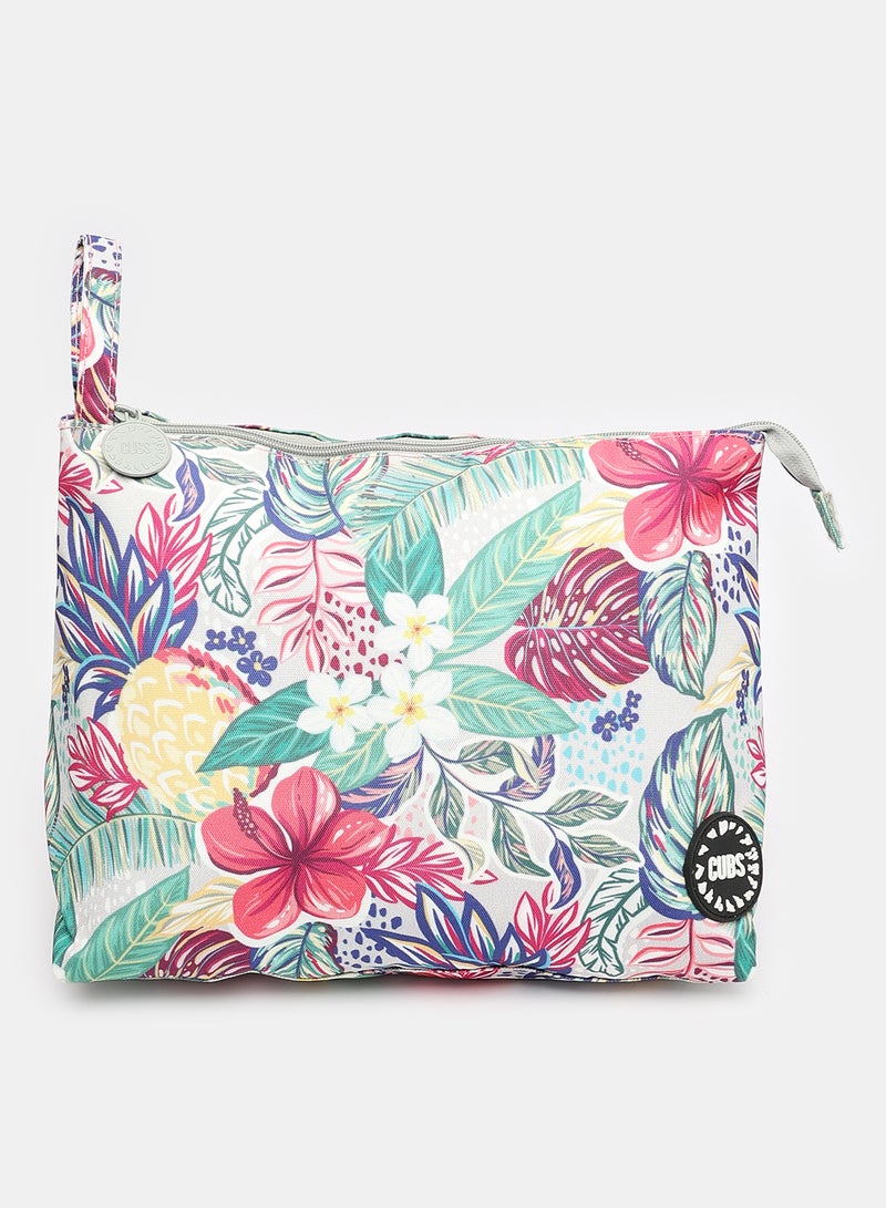 CUBS Tropical Flowers clutch bag - Image 1