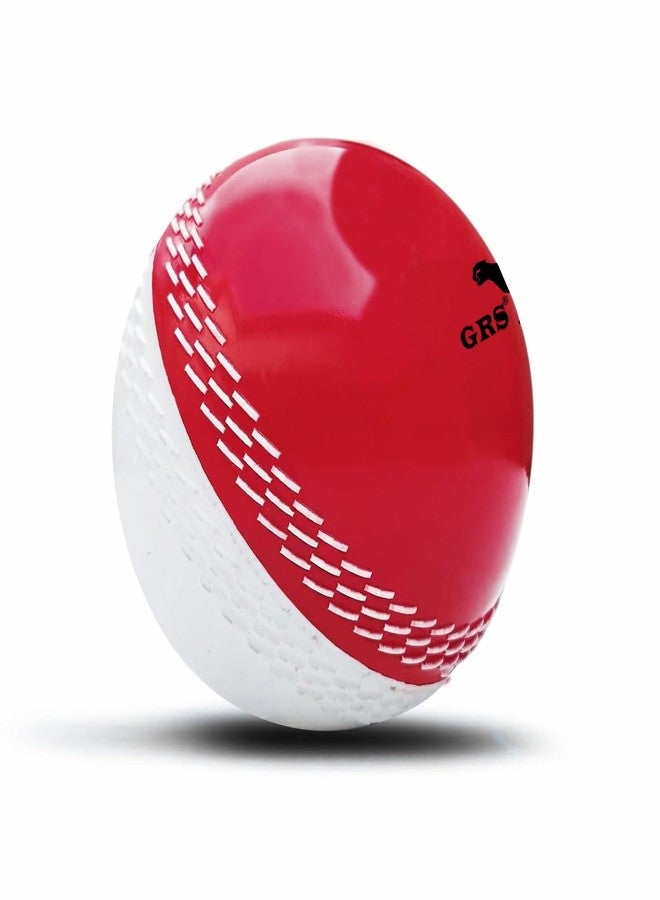Grès GRS Hard Hit Synthetic Cricket Ball with Hard Surface and PU Inner core, Recommended to Play with Wooden bat, Ideal for Batting Practice (Dual Color (Pack of 3)) - Image 3