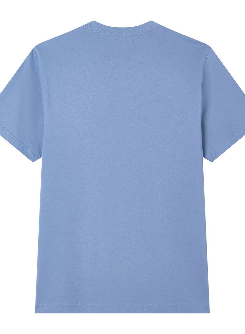 GIORDANO Men’s Slim Fit Cotton Signature Print Tee - Image 4