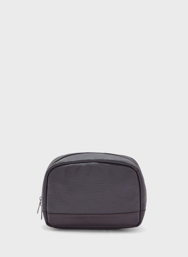 Robert Wood Textured Wash Bag  - Image 2