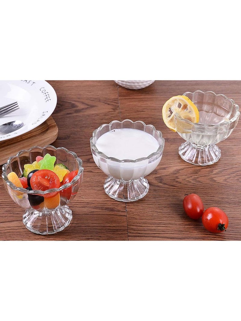 Somil Stylish Ice Cream Bowl for Ice Cream, Dessert and Pudding, Clear, 80 Ml, 9.5 X 9.5 X 8 Cm - Image 4