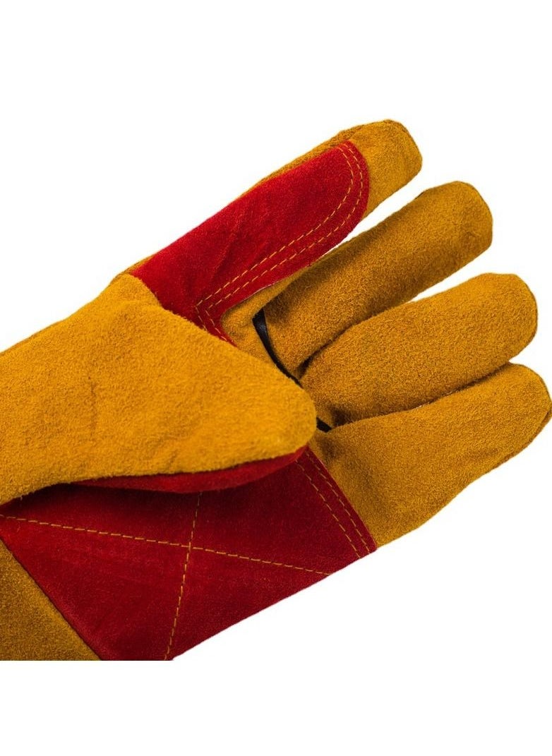Generic Animal Handling Glove Anti Scratch Protective Gloves, Anti-burn Heat Insulation Welding Gloves， for Training Dogs Cat Bird Snake Parrot Lizard Wild Animals Reptiles Bite Resistant Gloves 60CM  - Image 4