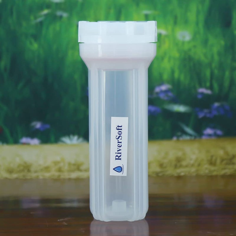 RiverSoft PreRO-6-STR RO prefilter semi-transparent housing assembly with additional spun cartridge | Compatible with All RO Water Purifier (1/4 inch / 6 mm connection, Semi-transparent, PP) - Image 4