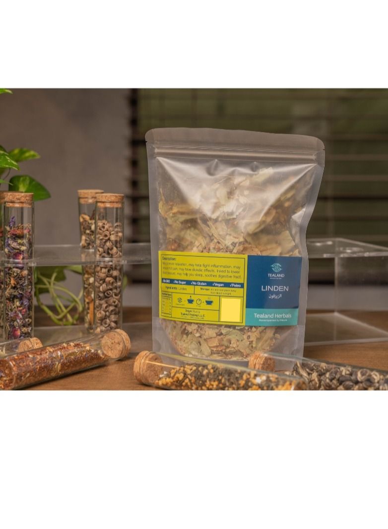 Tealand Herbal Linden Flower & Leaves Tea Antioxidant Rich Natural & Pure Taste 70g - Image 4