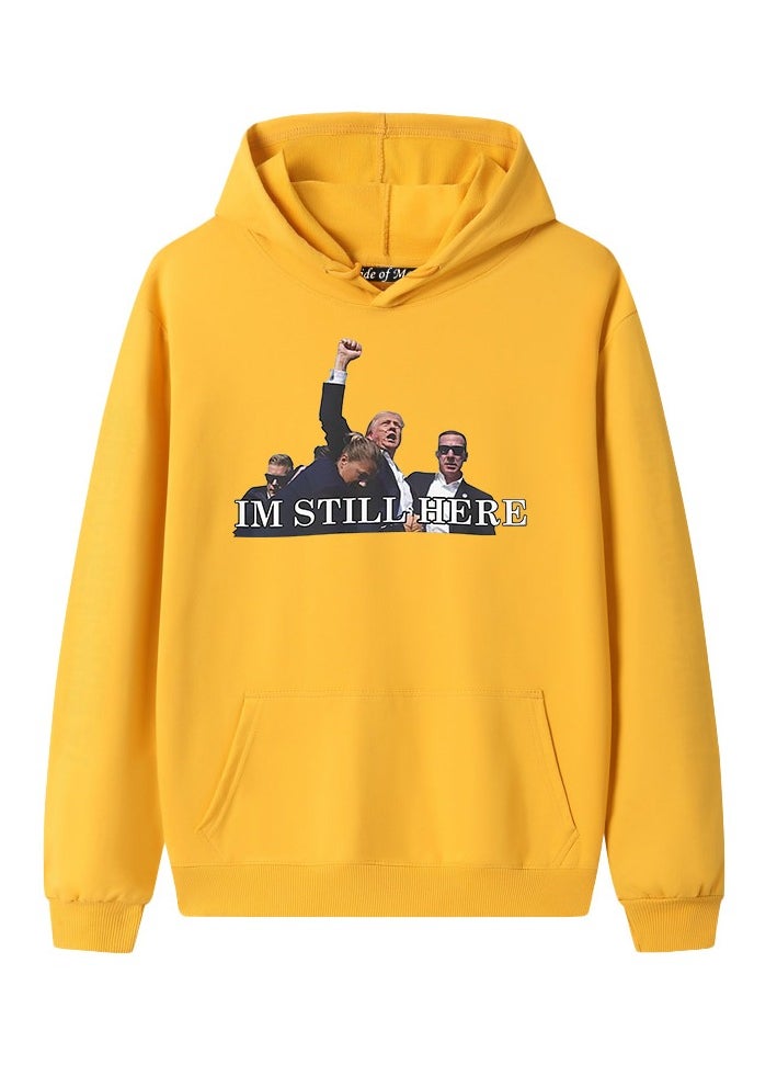 KUYING - New Trump Print Hoodie - Image 1