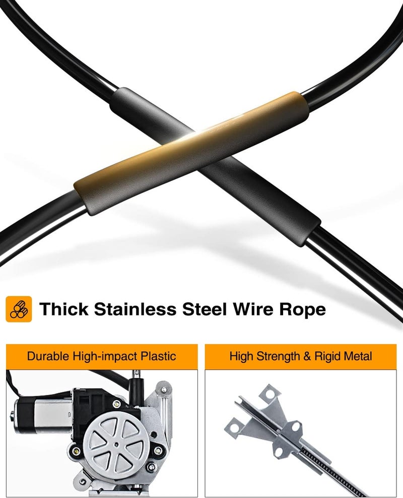 A-Premium Power Window Regulator with Motor for Freightliner Argosy, Century Class, Columbia, Coronado - Front Right Passenger Side - Image 4