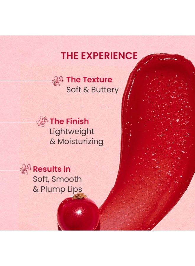 DOT & KEY Lip Plumping Mask With Shea Butter & Vitamin C + E For Naturally Glowing Lips | Smoothes Flaky & Dry Lips | LipMask For Soft,Smooth & Plump | (Lingonberry) |15Ml - Image 4