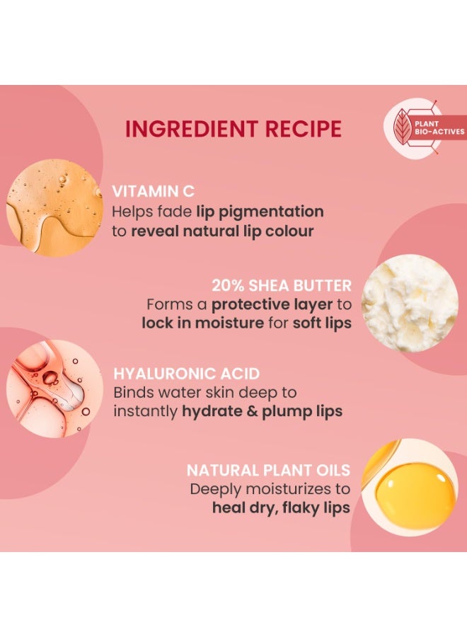 DOT & KEY Lip Plumping Mask With Shea Butter & Vitamin C + E For Naturally Glowing Lips | Smoothes Flaky & Dry Lips | LipMask For Soft,Smooth & Plump | (Lingonberry) |15Ml - Image 3