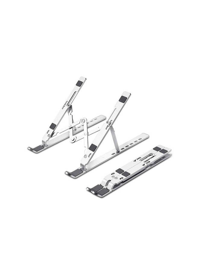 حامل كمبيوتر محمول من الألومنيوم قابل للتعديل، فضي اللون، مع ماوس USB من مارغو طراز MR-301 - Image 2