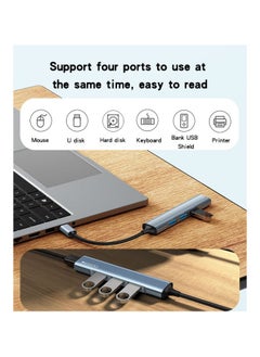 Yesido YESIDO HB17 4-in-1 USB-C Hub Adapter, Multifunctional Type-C Docking Station with 1 x USB 3.0, 1 x USB 2.0, HDMI Output, and Power Delivery (PD) Charging for Laptops, MacBook, Tablets, and Smartphones  - Image 3