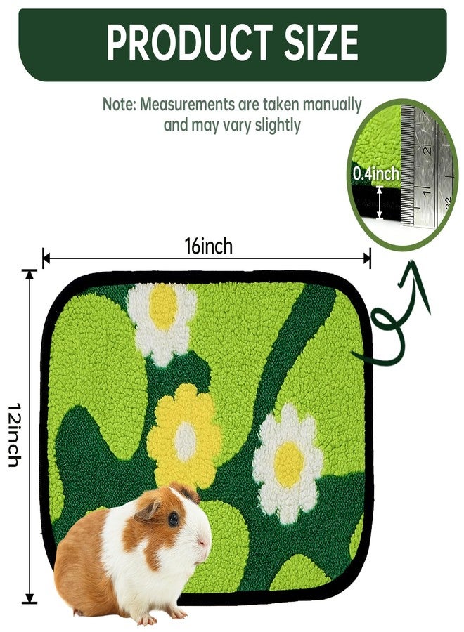 Qeils Reusable Puppy Pads for Small Dogs, Washable Pee Pads with Non-Slip , Absorbent Leakproof Mat for Crates, Playpens, Pet Beds & Whelping, Indoor Potty Training Grass Green, 16"x12", 4 Pack - Image 2