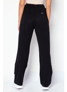 Plein Sport Women Sportswear Fit Brand Logo Training Sweatpants, Black  - Image 4