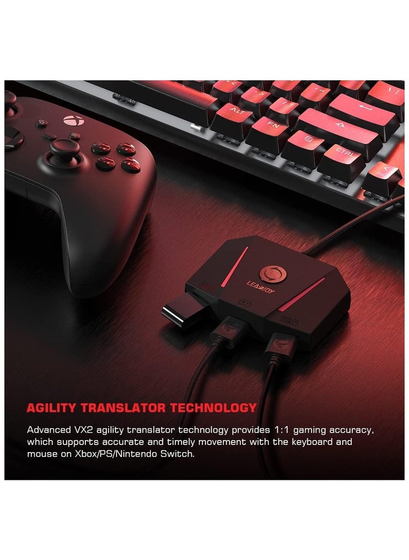 GameSir VX2 AimBox Keyboard Mouse Adapter for Xbox One, Xbox Series X/S, Nintendo Switch, PS4, Game Consoles for FPS, TPS and RTS, with 3.5mm Audio（NOT COMPATIBLE WITH PS5/PS5 Slim） - pzsku/Z708E1458A0470DC7D106Z/45/_/1727064645/44b43adc-30d3-4191-bb05-7fa2045d8466