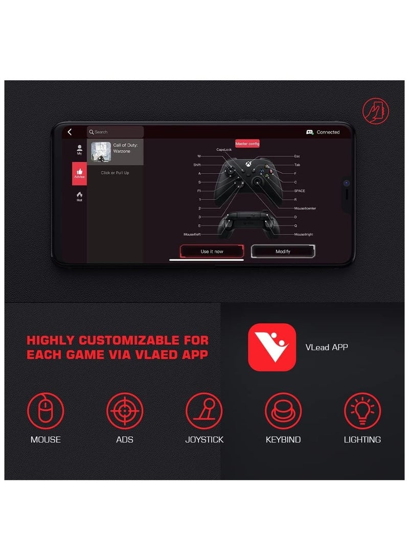 LEADJOY - محول لوحة المفاتيح والفأرة GameSir VX2 AimBox لجهاز Xbox One، Xbox Series X/S، نينتندو سويتش، PS4، وحدات التحكم في الألعاب لـ FPS، TPS و RTS، مع صوت 3.5 مم (غير متوافق مع PS5/PS5 Slim) - Image 1